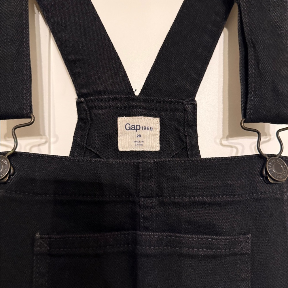 GAP Black Denim Overalls - Picture 2 of 2